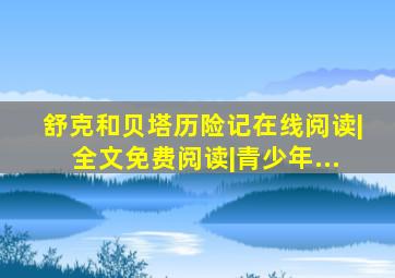舒克和贝塔历险记在线阅读|全文免费阅读|青少年...